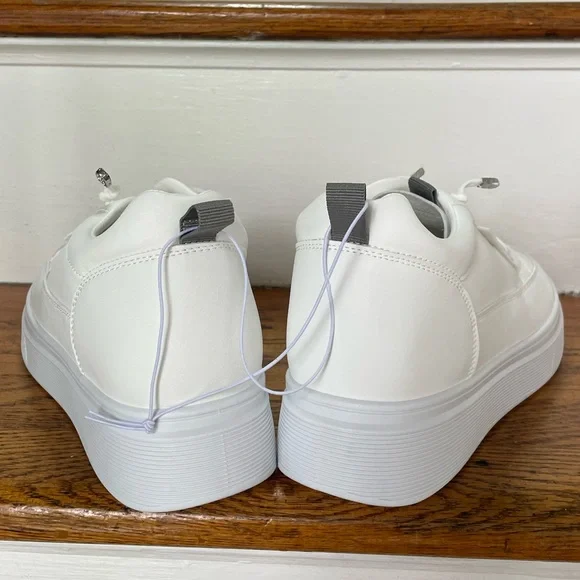 Madden Girl white sneakers women’s size 8 - Picture 6 of 7